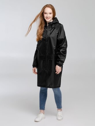 Дождевик с карманами «Плащ, плащ», черный Дождевик с карманами «Плащ, плащ», черный