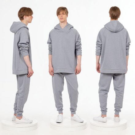 Худи унисекс H1, серое Худи унисекс H1, серое