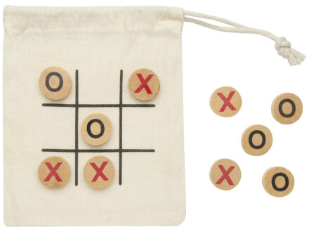 Деревянная игра в крестики-нолики в мешочке Whorl - Натуральный