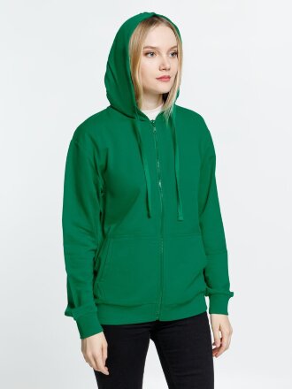 Толстовка на молнии с капюшоном Siverga 2.0, зеленая Толстовка на молнии с капюшоном Siverga 2.0, зеленая