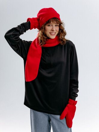 Варежки Fleecy, красные Варежки Fleecy, красные