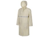 Длинный дождевик Lanai из полиэстера со светоотражающей тесьмой, молочный Длинный дождевик Lanai из полиэстера со светоотражающей тесьмой, молочный