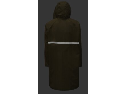 Длинный дождевик Lanai из полиэстера со светоотражающей тесьмой, молочный Длинный дождевик Lanai из полиэстера со светоотражающей тесьмой, молочный