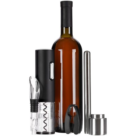 Винный набор Wine Diesel, черный Винный набор Wine Diesel, черный