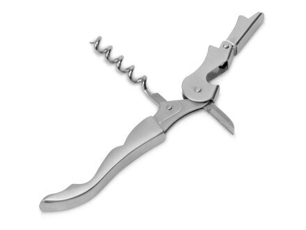 Штопор-открывалка, серебристый Штопор-открывалка, серебристый