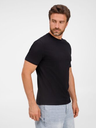 Футболка унисекс T-Bolka 180, черная Футболка унисекс T-Bolka 180, черная