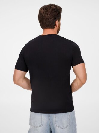 Футболка унисекс T-Bolka 180, черная Футболка унисекс T-Bolka 180, черная