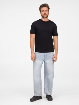 Футболка унисекс T-Bolka 180, черная Футболка унисекс T-Bolka 180, черная