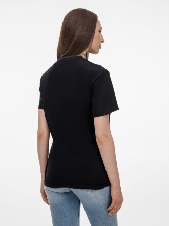 Футболка унисекс T-Bolka 180, черная Футболка унисекс T-Bolka 180, черная