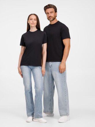 Футболка унисекс T-Bolka 180, черная Футболка унисекс T-Bolka 180, черная