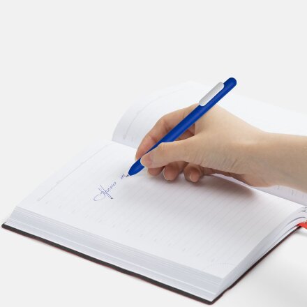 Ручка шариковая Swiper Soft Touch, синяя с белым Ручка шариковая Swiper Soft Touch, синяя с белым