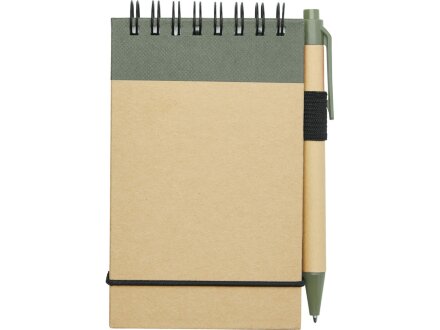 Блокнот А7 Zuse с ручкой шариковой, зеленый яркий Блокнот А7 Zuse с ручкой шариковой, зеленый яркий