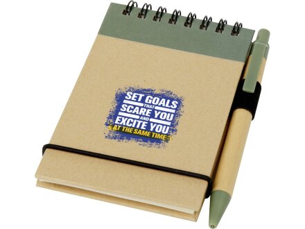 Блокнот А7 Zuse с ручкой шариковой, зеленый яркий Блокнот А7 Zuse с ручкой шариковой, зеленый яркий