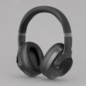 Беспроводные накладные наушники Stereo Ultra ANC, BT 5.4, ANC/ENC, 500мАч, черный, Deppa Беспроводные накладные наушники Stereo Ultra ANC, BT 5.4, ANC/ENC, 500мАч, черный, Deppa