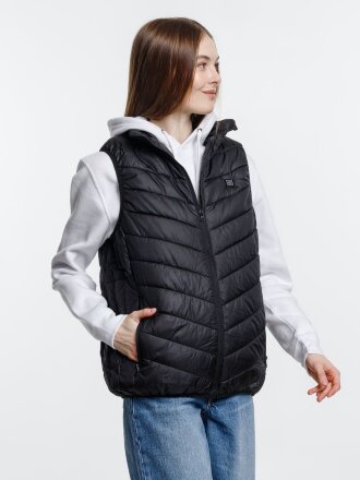 Жилет с подогревом Thermalli Valmorel, черный Жилет с подогревом Thermalli Valmorel, черный