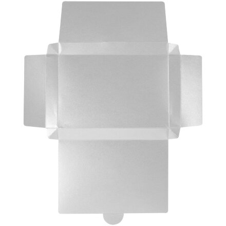 Коробка самосборная Flacky Slim, серебристая Коробка самосборная Flacky Slim, серебристая