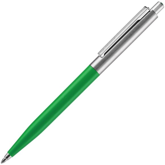 Ручка шариковая Senator Point Metal, ver.2, зеленая с нанесением логотипа