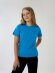 Футболка детская T-Bolka Kids, бирюзовая с нанесением логотипа