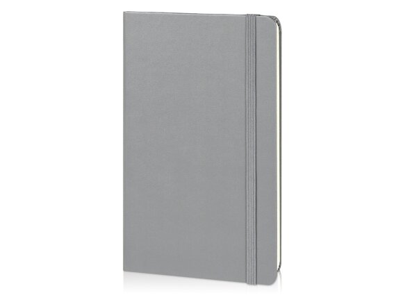 Записная книжка Moleskine Classic (в линейку) в твердой обложке, Medium (11,5x18 см), серый с нанесением логотипа