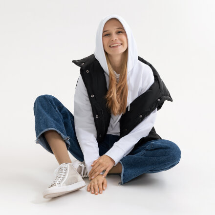 Худи с капюшоном, унисекс ALEX белый, размер M Худи с капюшоном, унисекс ALEX белый, размер M