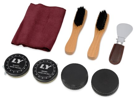 Набор для чистки обуви Сапфир, коричневый (Р) Набор для чистки обуви Сапфир, коричневый (Р)