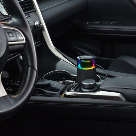 Очиститель воздуха с подсветкой Пьюр (Pure), черный