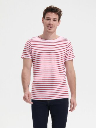 Футболка Miles Men белая с красным Футболка Miles Men белая с красным