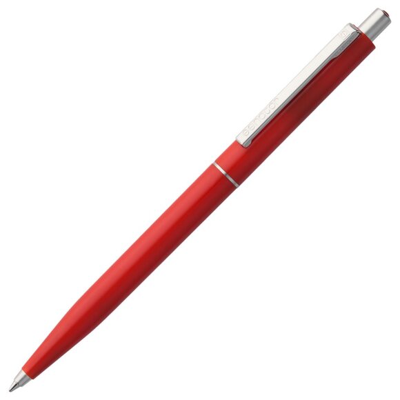 Ручка шариковая Senator Point, ver.2, красная с нанесением логотипа