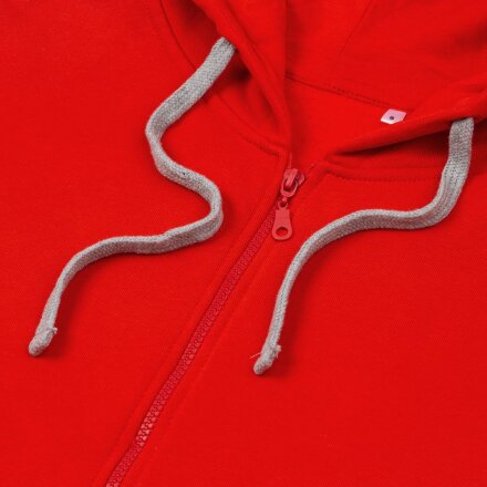 Толстовка на молнии с капюшоном Siverga Heavy, красная (алая) Толстовка на молнии с капюшоном Siverga Heavy, красная (алая)