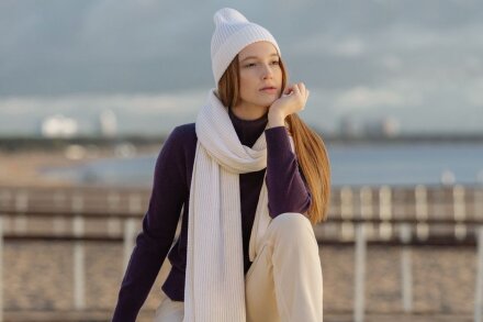 Шарф Alpine, белый Шарф Alpine, белый