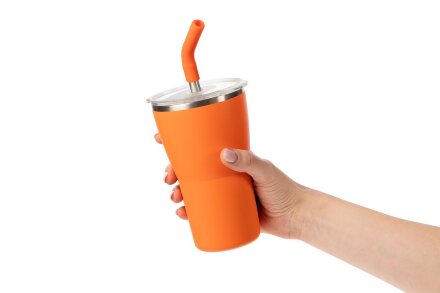 Термостакан Sapporo без логотипа, оранжевый Термостакан Sapporo без логотипа, оранжевый