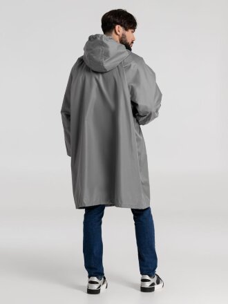 Дождевик-анорак Hard Work, серый, единый размер Дождевик-анорак Hard Work, серый, единый размер