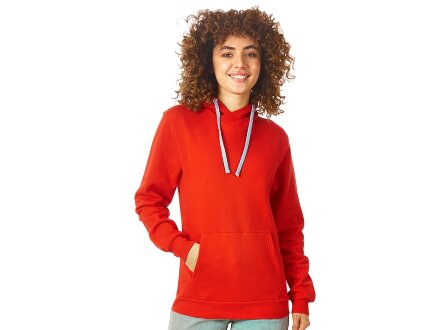 Толстовка унисекс Stream с капюшоном, красный Толстовка унисекс Stream с капюшоном, красный