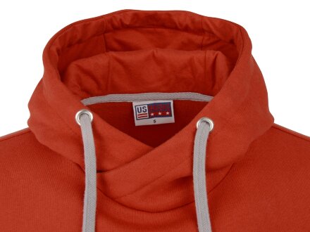 Толстовка унисекс Stream с капюшоном, красный Толстовка унисекс Stream с капюшоном, красный