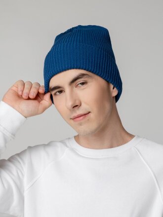 Шапка Franky, темно-синяя (лазурная) Шапка Franky, темно-синяя (лазурная)