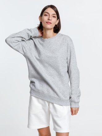 Свитшот унисекс Delta, серый меланж Свитшот унисекс Delta, серый меланж