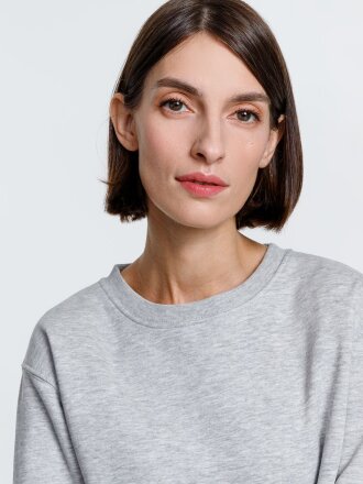 Свитшот унисекс Delta, серый меланж Свитшот унисекс Delta, серый меланж