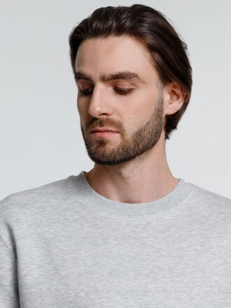 Свитшот унисекс Delta, серый меланж Свитшот унисекс Delta, серый меланж