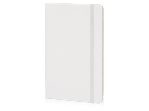 Записная книжка Moleskine Classic (в линейку) в твердой обложке, Medium (11,5x18 см), белый с нанесением логотипа