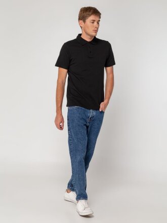 Рубашка поло мужская Virma Light, черная Рубашка поло мужская Virma Light, черная