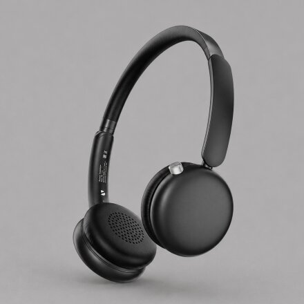 Беспроводные накладные наушники Stereo Light, BT 5.4, 300 мАч, черный, Deppa Беспроводные накладные наушники Stereo Light, BT 5.4, 300 мАч, черный, Deppa