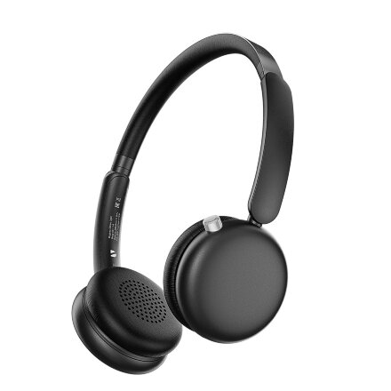Беспроводные накладные наушники Stereo Light, BT 5.4, 300 мАч, черный, Deppa Беспроводные накладные наушники Stereo Light, BT 5.4, 300 мАч, черный, Deppa