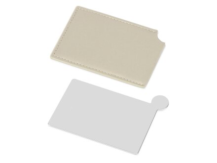 Зеркало в чехле Style, серебристый/бежевый Зеркало в чехле Style, серебристый/бежевый