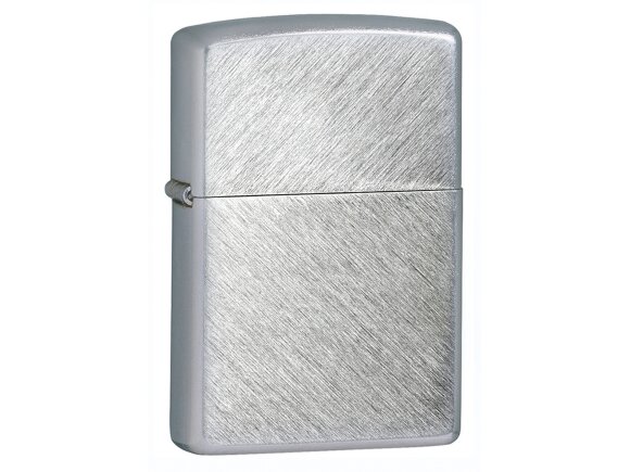 Зажигалка ZIPPO с покрытием Herringbone Sweep, латунь/сталь, серебристая, матовая, 38x13x57 мм с нанесением логотипа