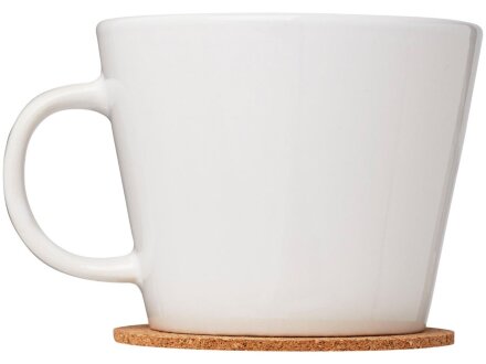 Набор чашек с костерами Hartley, белый Набор чашек с костерами Hartley, белый