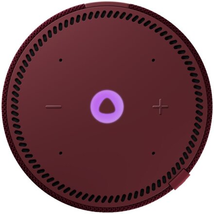 Умная колонка «Новая Яндекс Станция Мини» с часами, красная Умная колонка «Новая Яндекс Станция Мини» с часами, красная