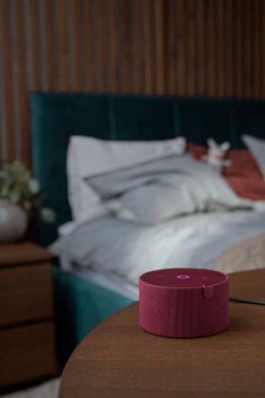 Умная колонка «Новая Яндекс Станция Мини» с часами, красная Умная колонка «Новая Яндекс Станция Мини» с часами, красная