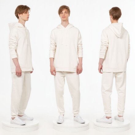 Худи унисекс H2, молочно-белое Худи унисекс H2, молочно-белое