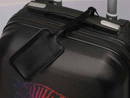 Багажная бирка из PU Fabrizio, черный Багажная бирка из PU Fabrizio, черный