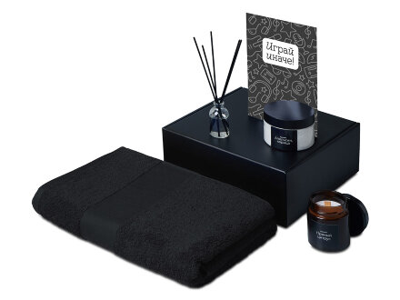 Подарочный набор Re:y. Care с полотенцем, солью для ванны и диффузором